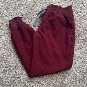 Figs Burgundy joggers
